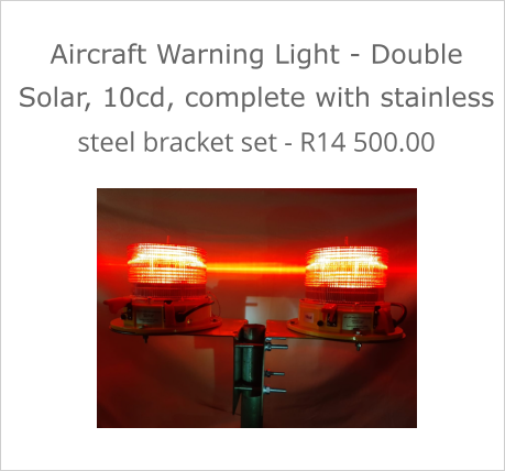 Double Aviation Light - 10cd solar